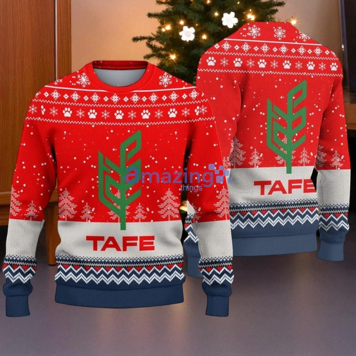 Ugly Sweater Tafe Farmer Love Logo Christmas Pattern Ugly Christmas Swweater image Ugly Sweater Tafe Farmer Love Logo Christmas Pattern Ugly Christmas Swweater Product Photo 1