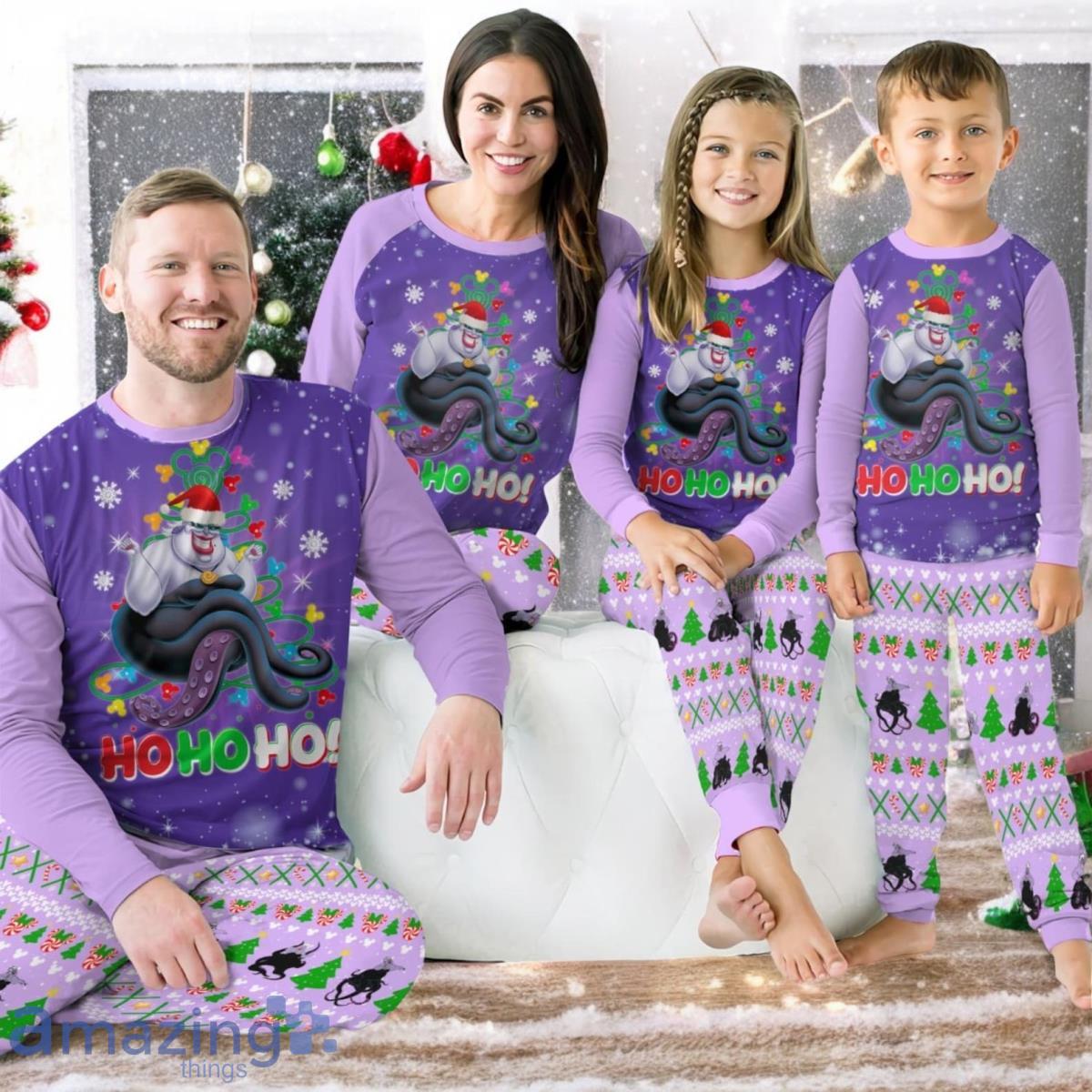 Ursula Family Pajamas For Family Christmas Gift Set The Little Mermaid Matching Pajamas For Family Christmas Gift image Ursula Family Pajamas For Family Christmas Gift Set The Little Mermaid Matching Pajamas For Family Christmas Gift Product Photo 1