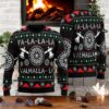 Vikings Valhalla Ugly Christmas Sweater Valhalla Xmas Ugly Christmas Holiday Sweater