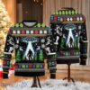 Bigfoot UFO Christmas Sweater Alien Abduction Holiday Shirt Funny Cryptid Xmas Sweater