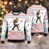 Bigfoot Unicorn Float Ugly Christmas Sweater Sasquatching Through The Snow Sweater