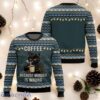 Cat Drink Coffee Christmas Ugly Sweater Coffee Holiday Sweater Cat Sweater