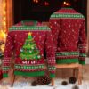 Chicken Get Lit Christmas Ugly Sweater Chickmas Holiday Sweater