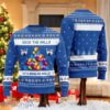 Christmas Deck The Halls Bowling Ugly Sweater Bowling Balls Xmas Blue Sweater