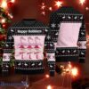 Flamingo Happy Holidays Ugly Christmas Sweater Pink Bird Ballet Sweater