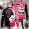 Fully Vaccinated By The Blood Of Jesus Sweater Christian Ugly Christmas Sweater