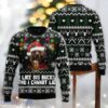 Funny Bear Christmas Sweater I Like Big Bucks And I Cannot Lie Ugly Xmas Sweater