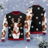 Funny Reindeer Cow Christmas Ugly Sweater Farm Animal Holiday Sweater