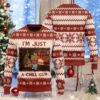 I’m Just a Chill Guy Christmas Sweater Funny Dog Ugly Xmas Sweater