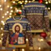 Religious Jesus Ugly Christmas Sweater Christian Xmas Sweater
