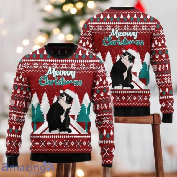 Tuxedo cat Meowy Christmas Ugly Christmas Sweater Love cat Sweater Happy Holiday Sweater Lover Xmas Sweater Gift Tuxedo cat Meowy Christmas Ugly Christmas Sweater Love cat Sweater Happy Holiday Sweater Lover Xmas Sweater Gift